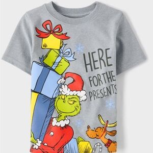 Dr. Seuss Grinch Gray Kids T-Shirt